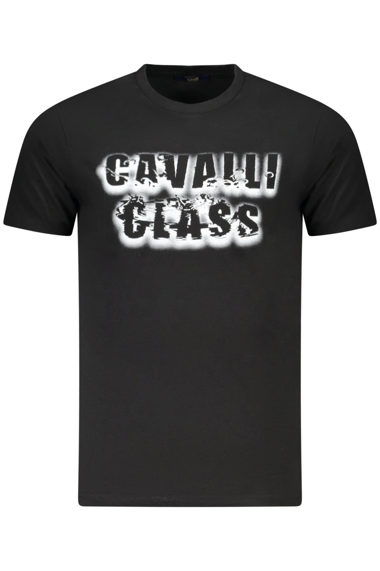 CAMISETA DE MANGA CORTA CAVALLI CLASS PARA HOMBRE NEGRA 