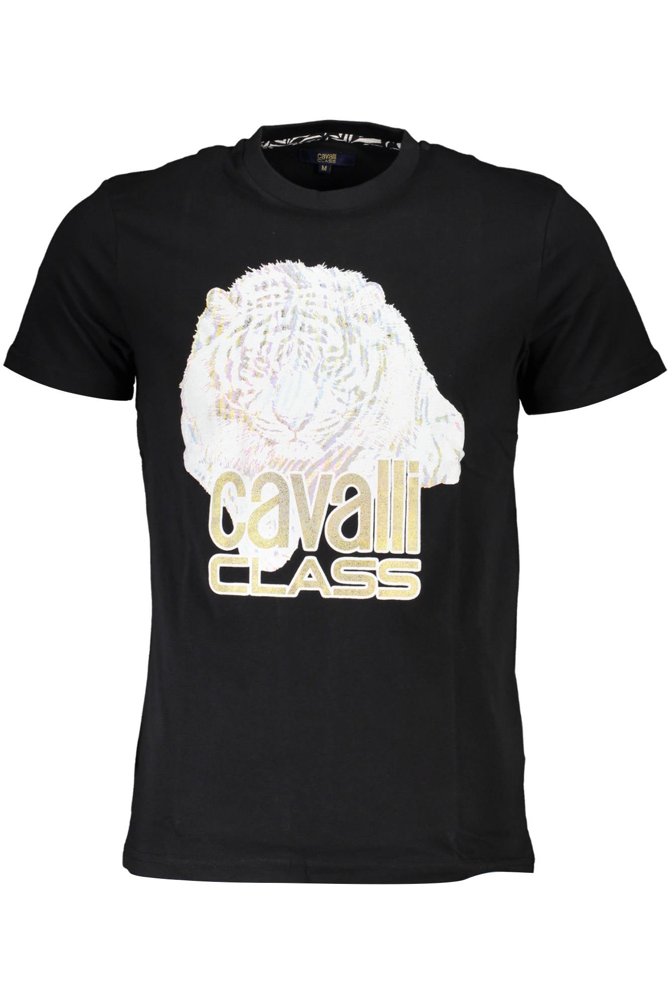 CAMISETA DE MANGA CORTA CAVALLI CLASS PARA HOMBRE NEGRA 