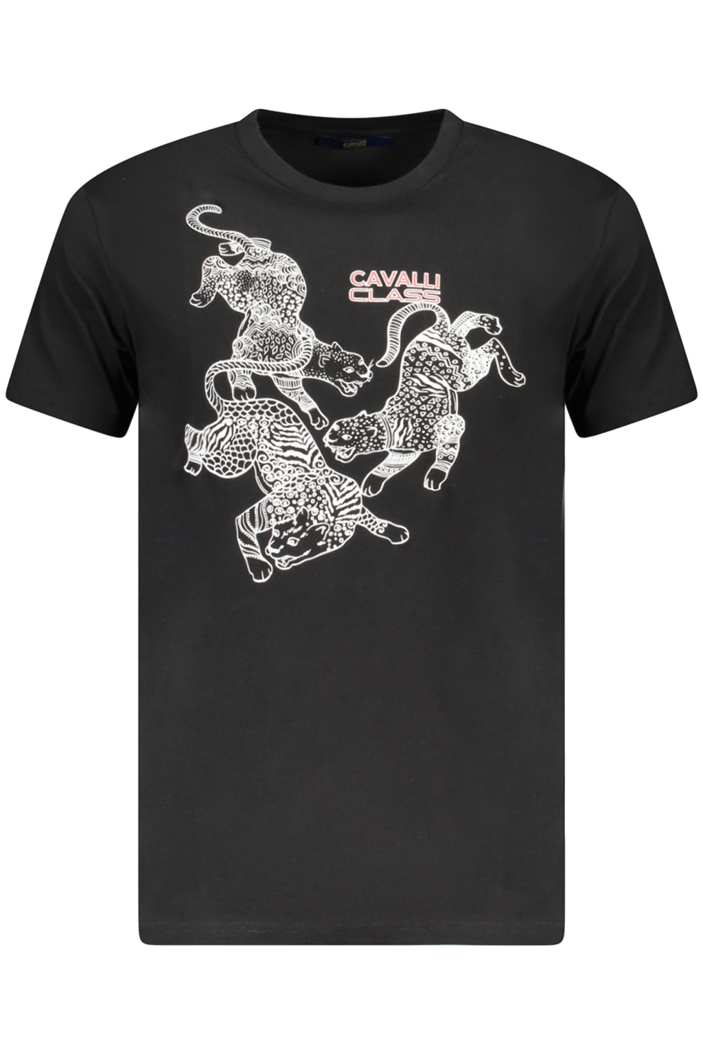 CAMISETA DE MANGA CORTA CAVALLI CLASS PARA HOMBRE NEGRA 