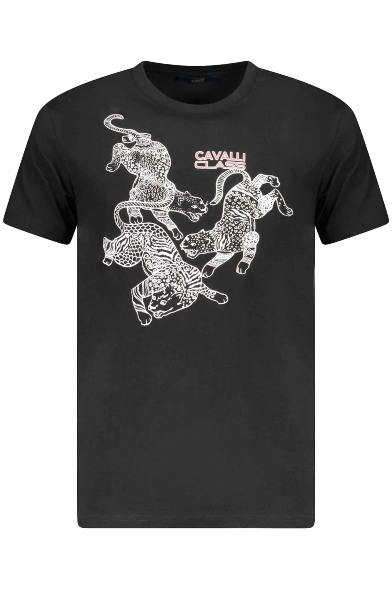 CAMISETA DE MANGA CORTA CAVALLI CLASS PARA HOMBRE NEGRA 