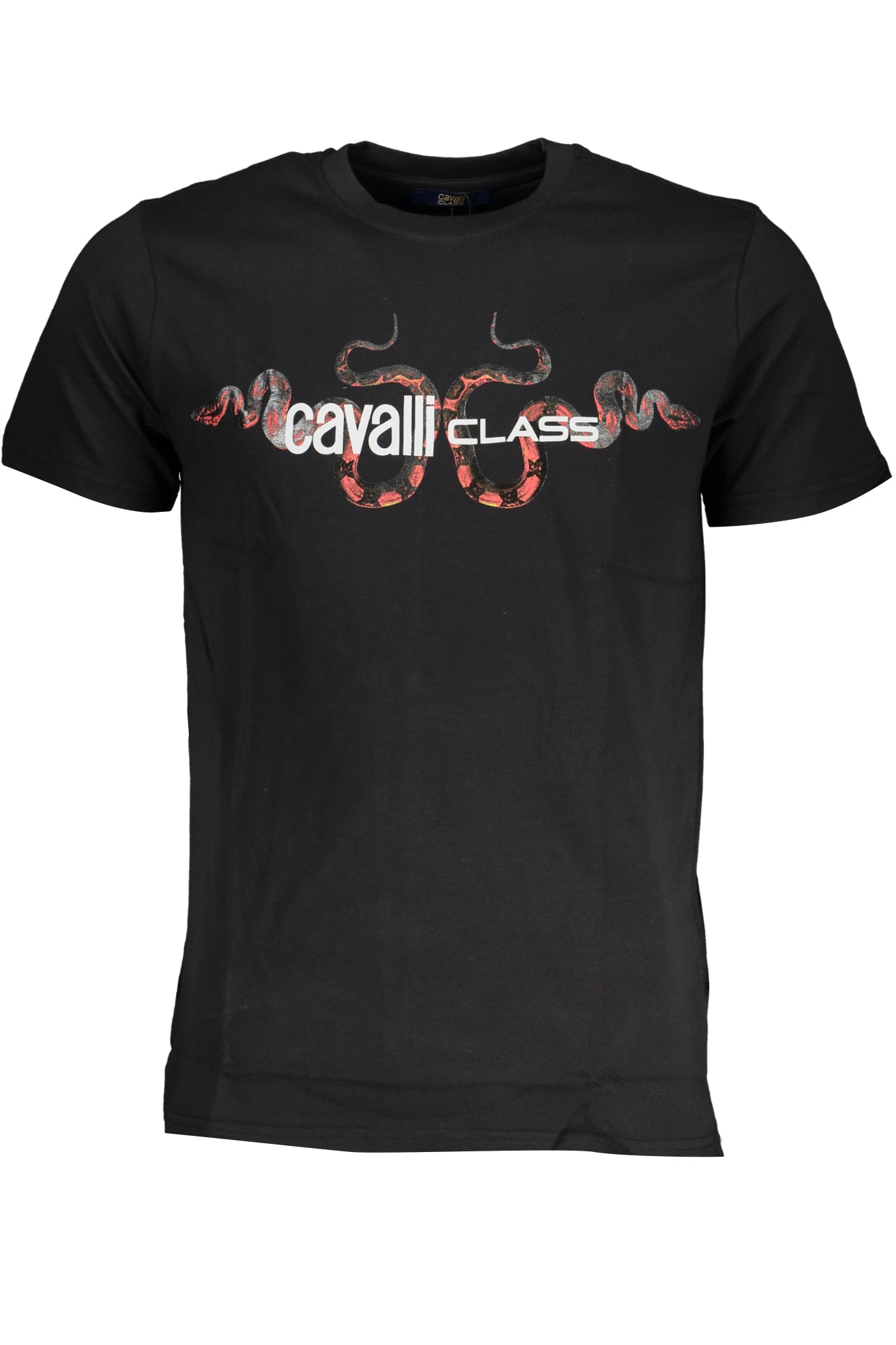 CAMISETA DE MANGA CORTA CAVALLI CLASS PARA HOMBRE NEGRA 