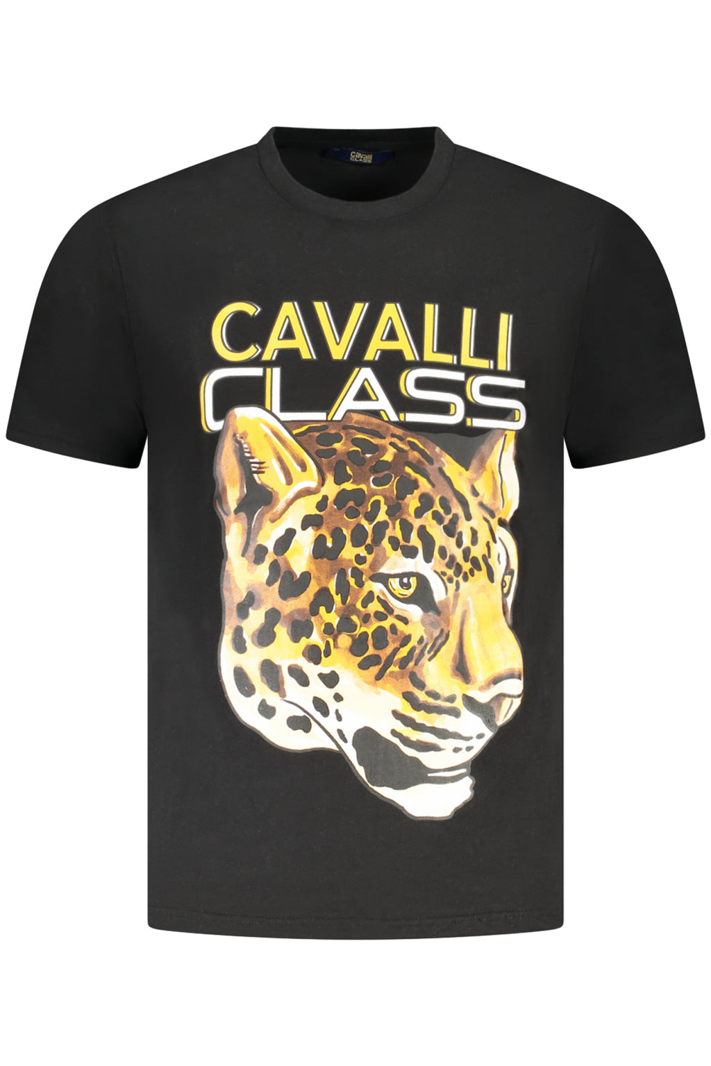 CAMISETA DE MANGA CORTA CAVALLI CLASS PARA HOMBRE NEGRA 