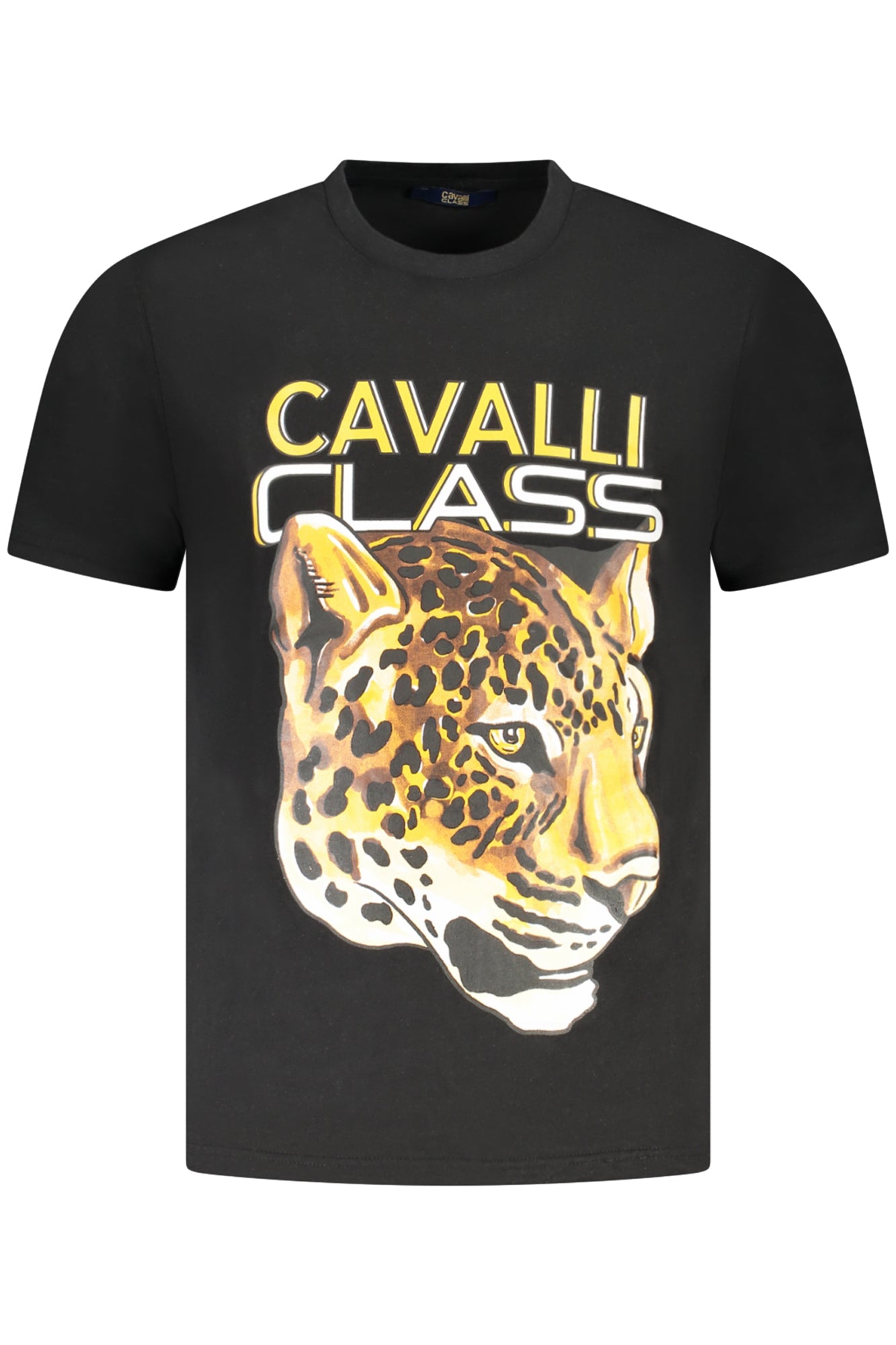 CAMISETA DE MANGA CORTA CAVALLI CLASS PARA HOMBRE NEGRA 