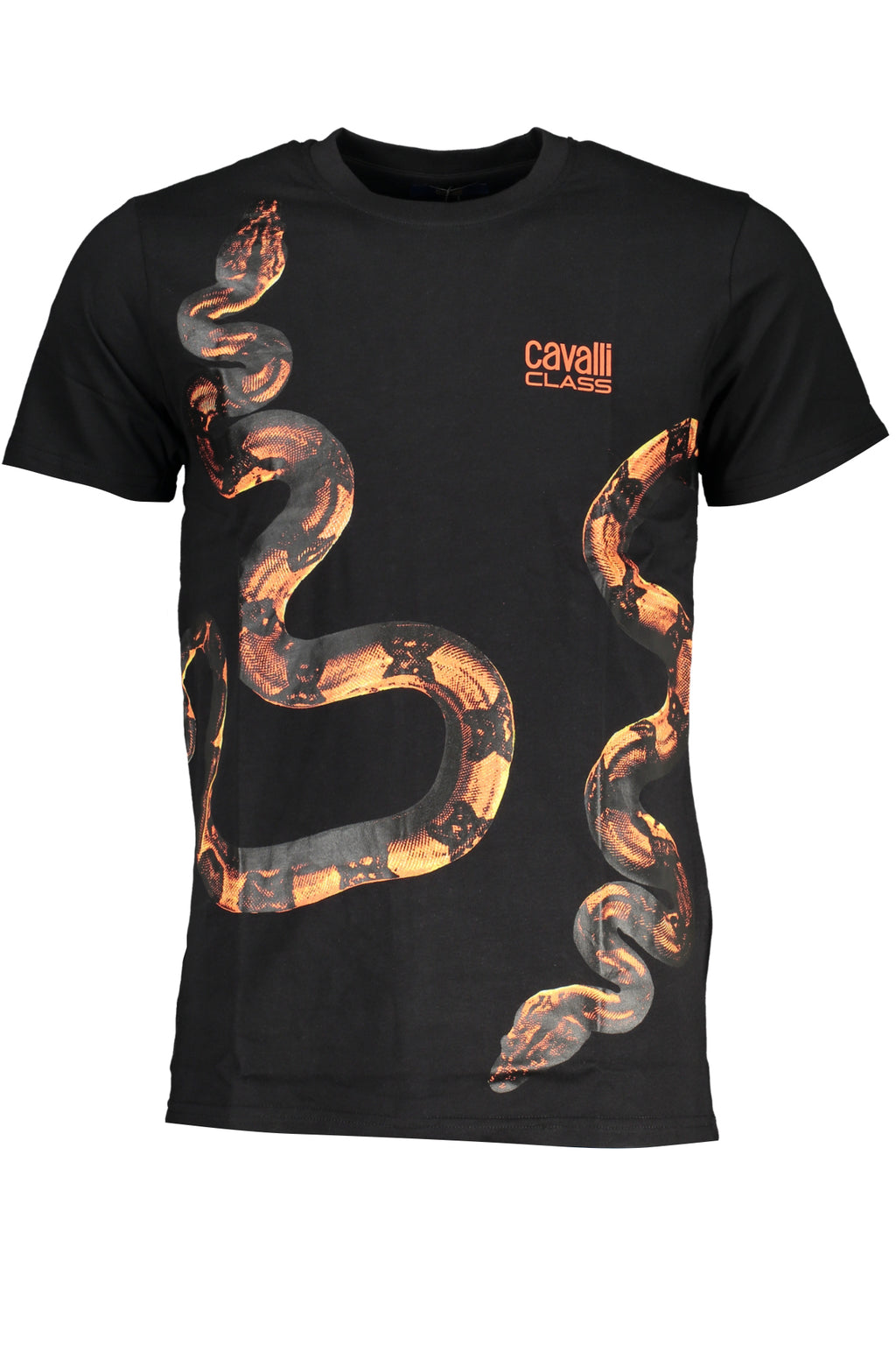 CAMISETA DE MANGA CORTA CAVALLI CLASS PARA HOMBRE NEGRA 