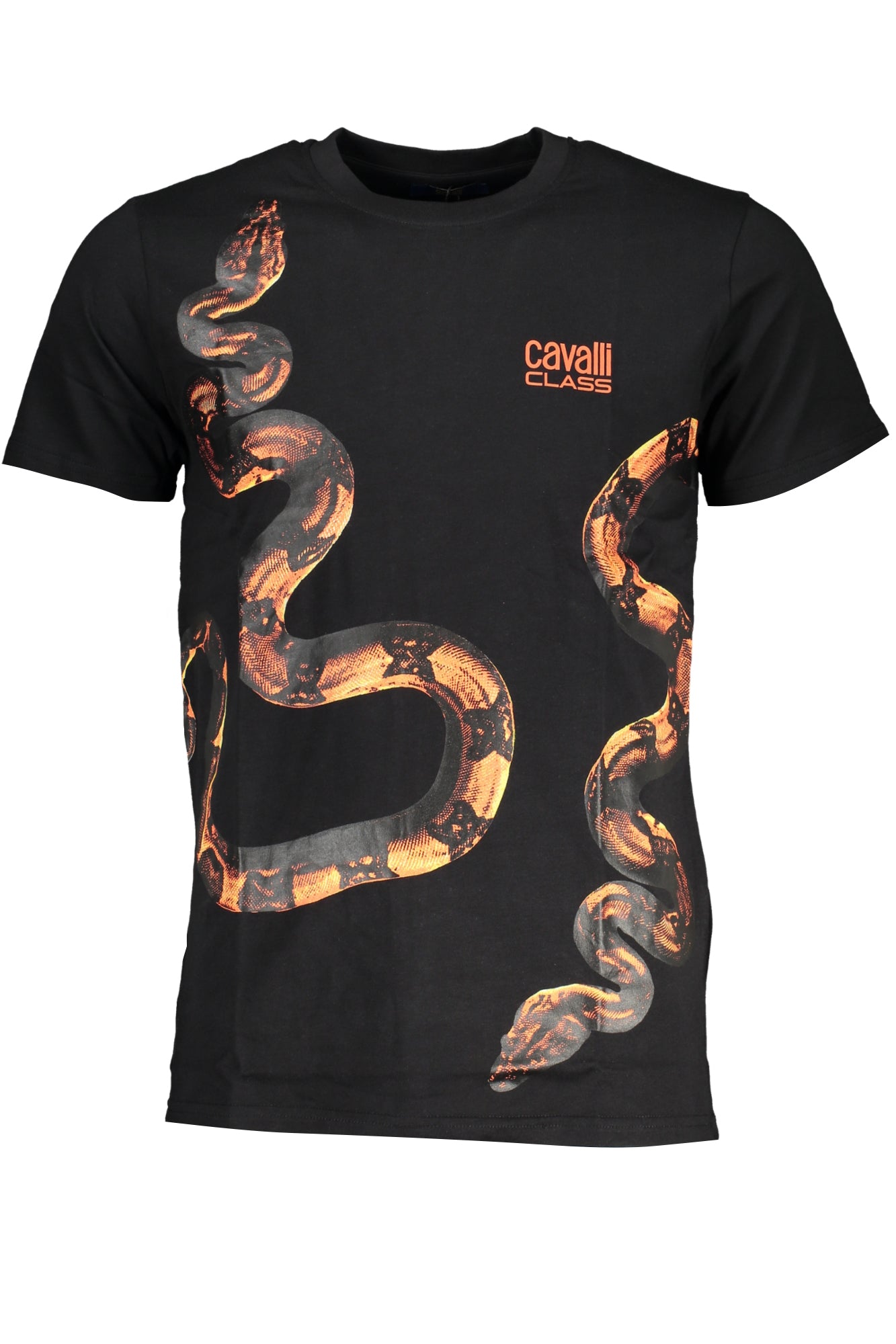 CAMISETA DE MANGA CORTA CAVALLI CLASS PARA HOMBRE NEGRA 