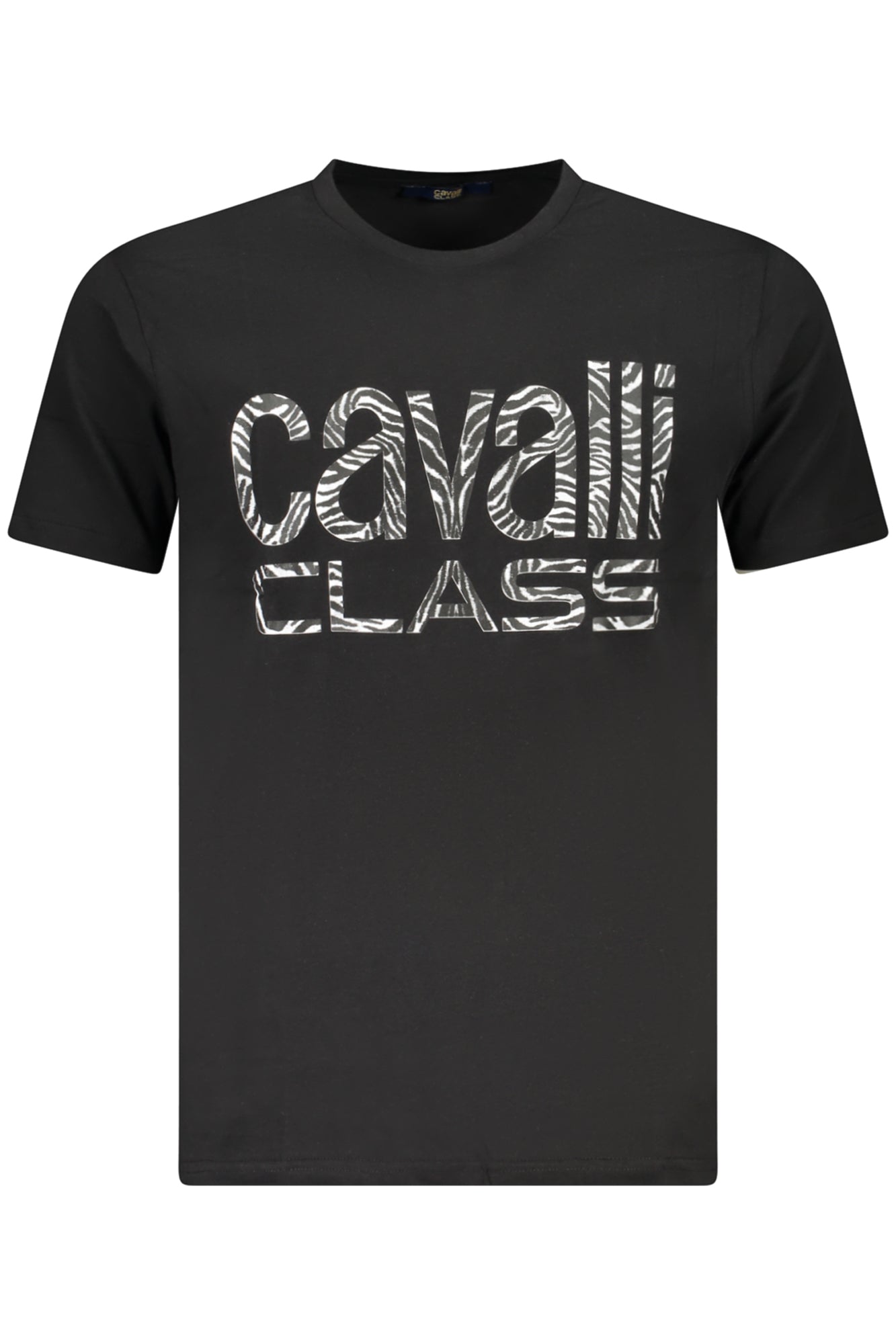CAMISETA DE MANGA CORTA CAVALLI CLASS PARA HOMBRE NEGRA 