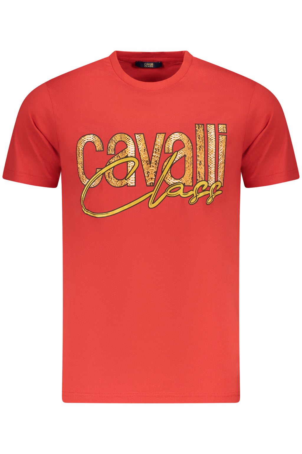 CAMISETA DE MANGA CORTA PARA HOMBRE CAVALLI CLASS, ROJA 
