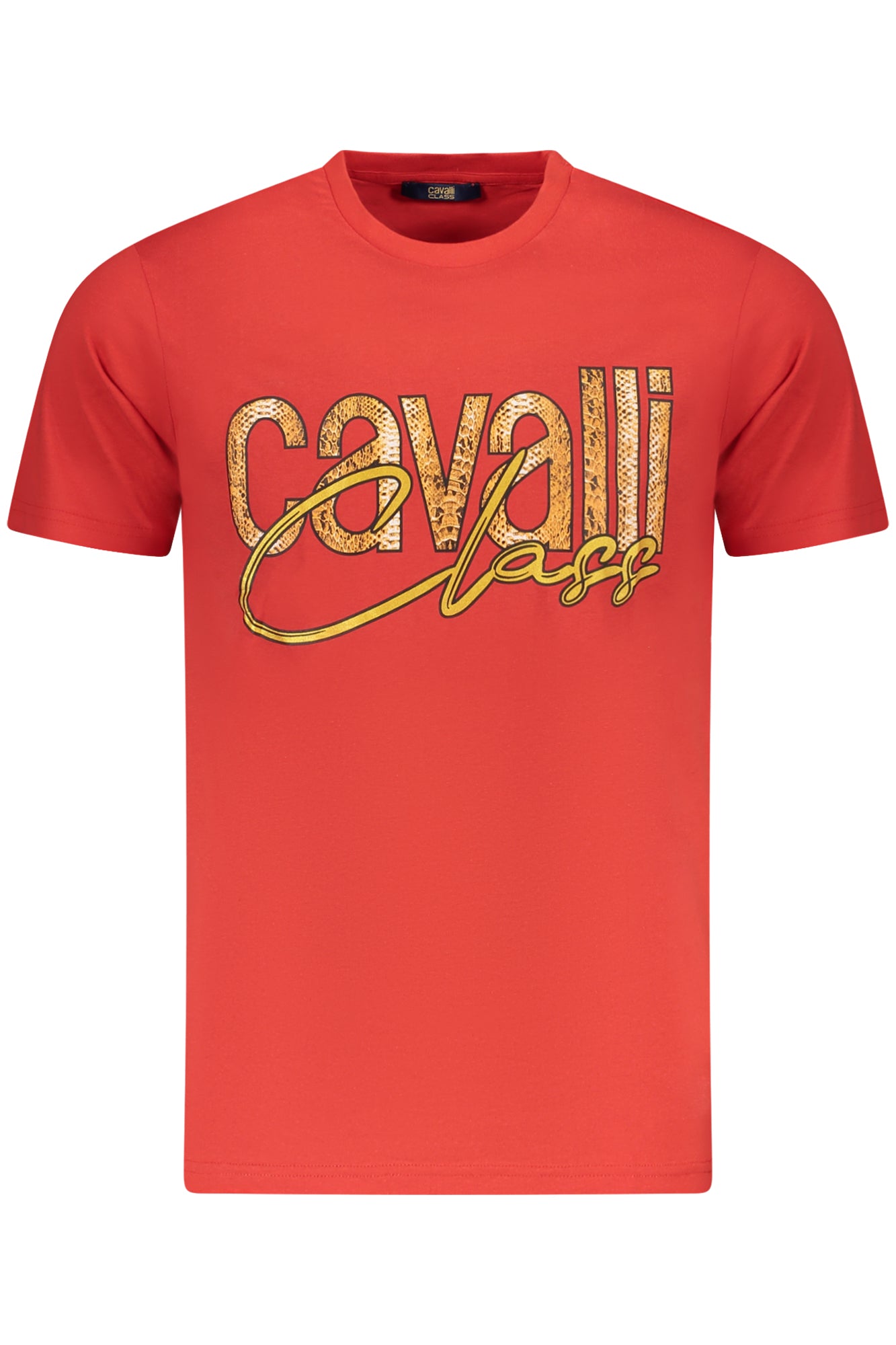 CAMISETA DE MANGA CORTA PARA HOMBRE CAVALLI CLASS, ROJA 