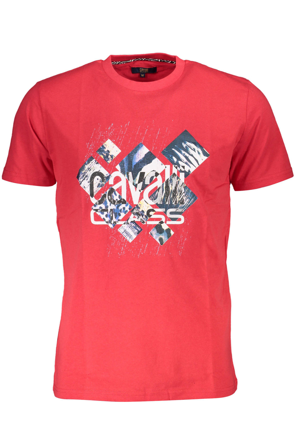 CAMISETA DE MANGA CORTA PARA HOMBRE CAVALLI CLASS, ROJA 