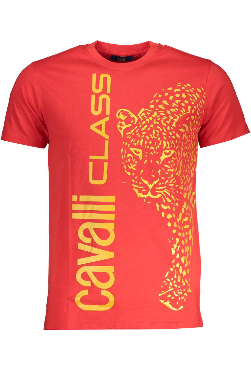 CAMISETA DE MANGA CORTA PARA HOMBRE CAVALLI CLASS, ROJA 
