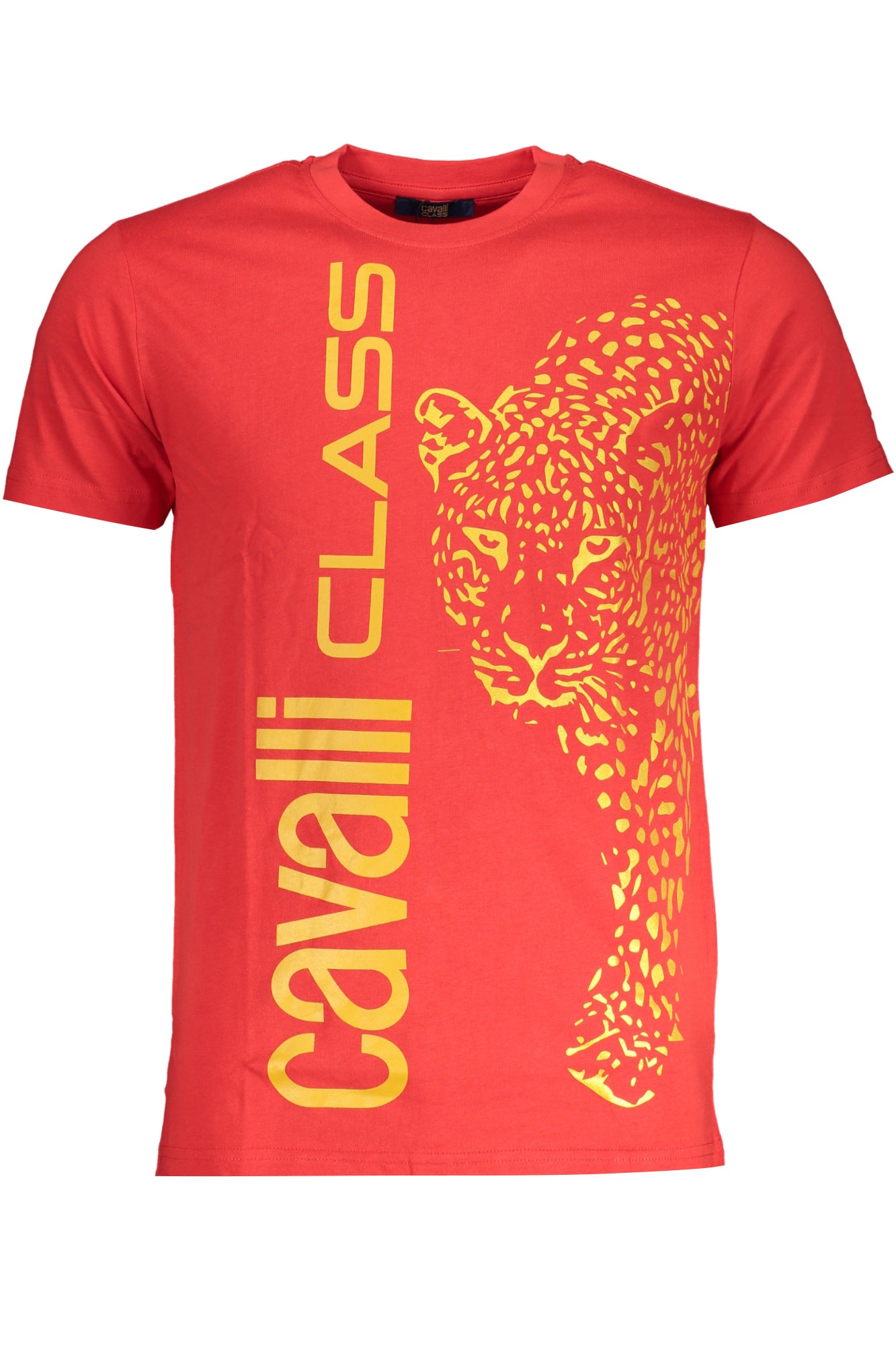 CAMISETA DE MANGA CORTA PARA HOMBRE CAVALLI CLASS, ROJA 