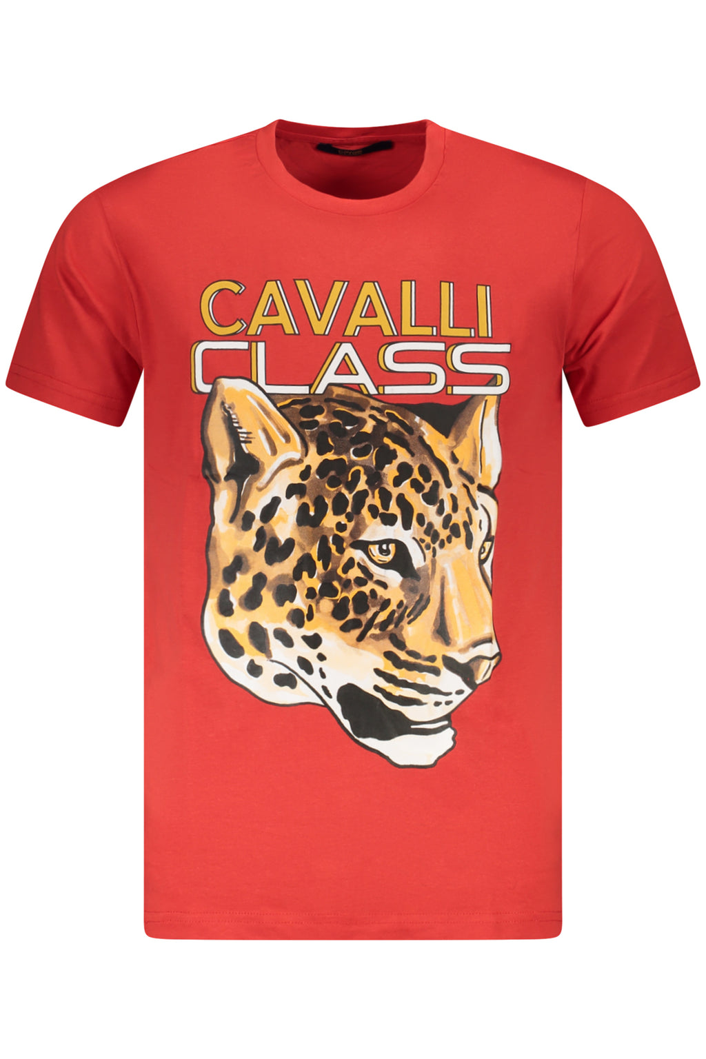 CAMISETA DE MANGA CORTA PARA HOMBRE CAVALLI CLASS, ROJA 