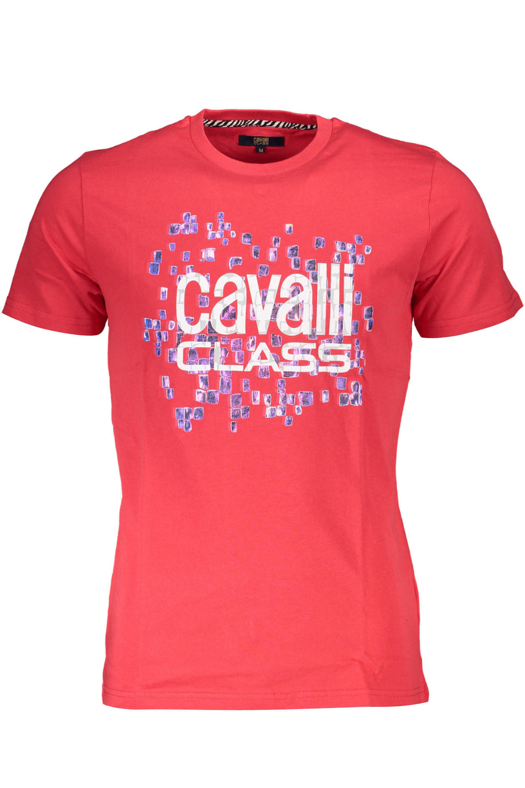 CAMISETA DE MANGA CORTA PARA HOMBRE CAVALLI CLASS, ROJA 