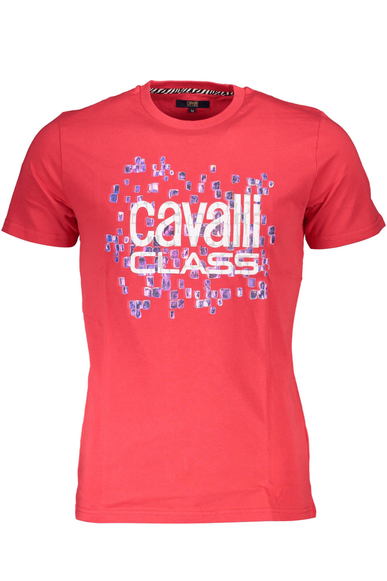 CAMISETA DE MANGA CORTA PARA HOMBRE CAVALLI CLASS, ROJA 
