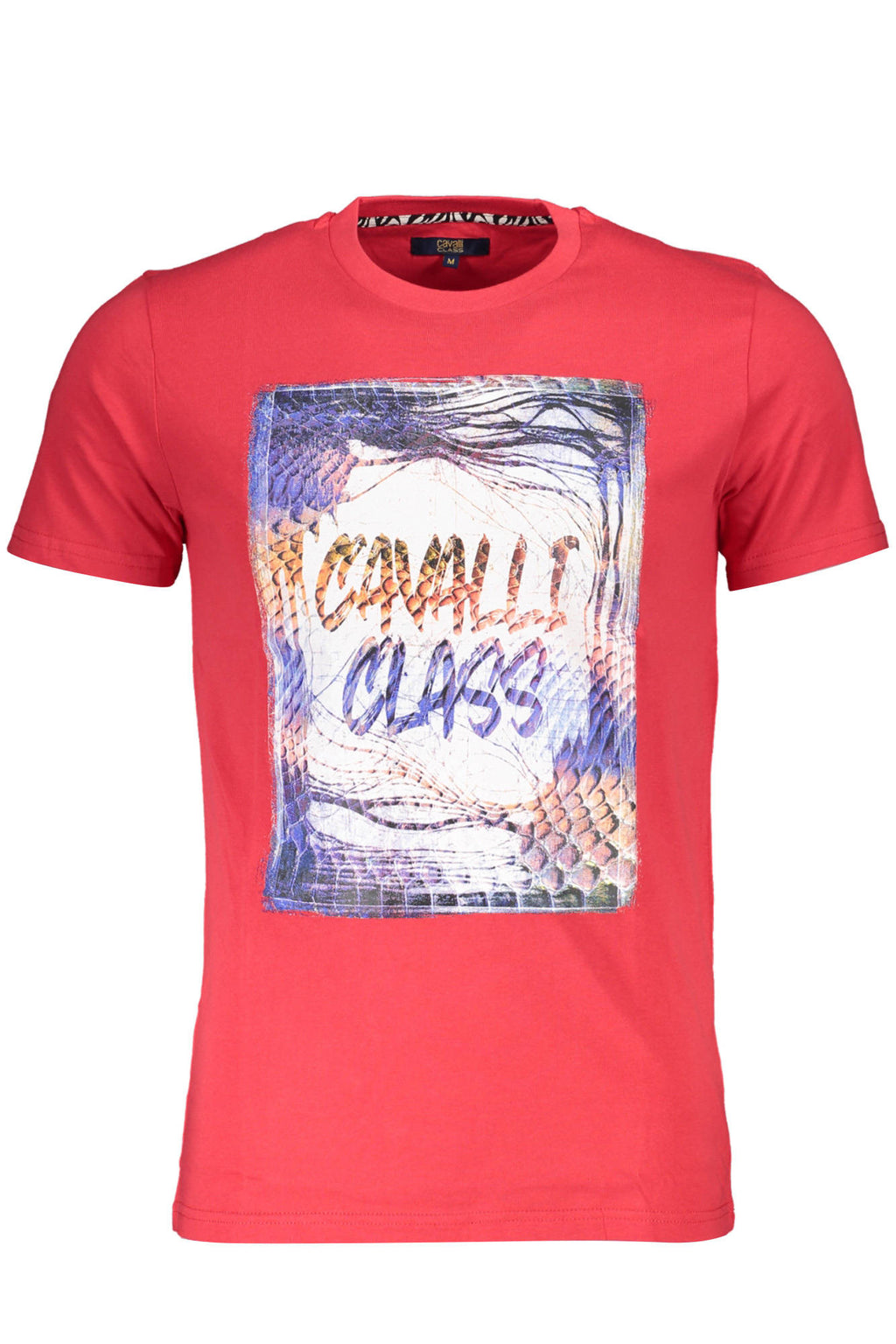 CAMISETA DE MANGA CORTA PARA HOMBRE CAVALLI CLASS, ROJA 