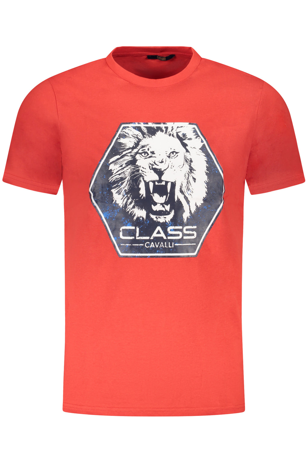 CAMISETA DE MANGA CORTA PARA HOMBRE CAVALLI CLASS, ROJA 