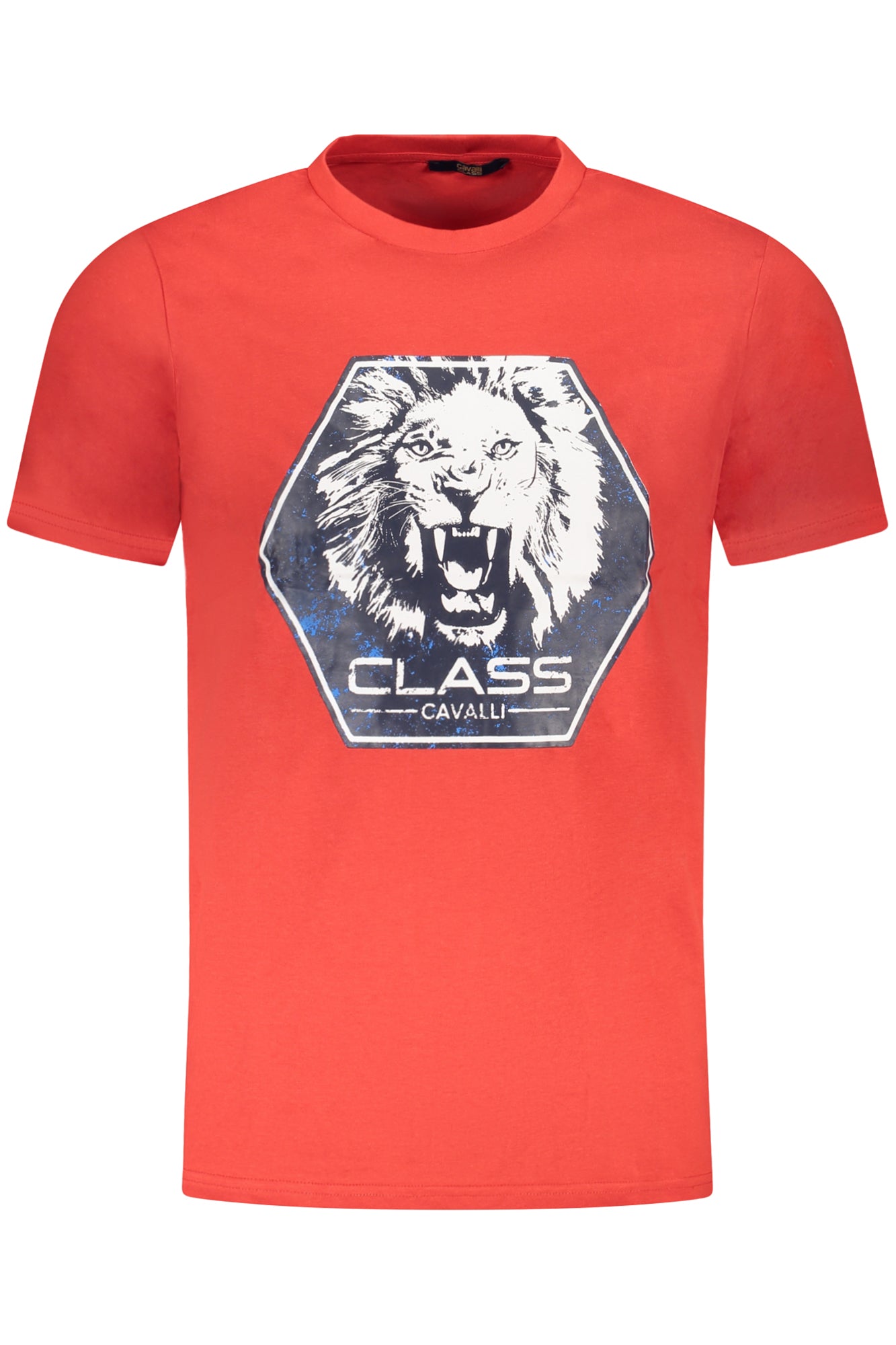 CAMISETA DE MANGA CORTA PARA HOMBRE CAVALLI CLASS, ROJA 
