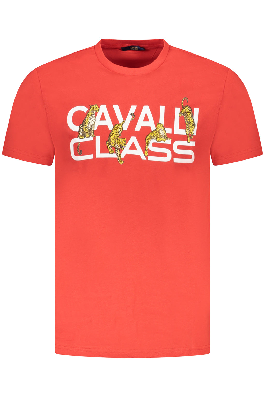 CAMISETA DE MANGA CORTA PARA HOMBRE CAVALLI CLASS, ROJA 
