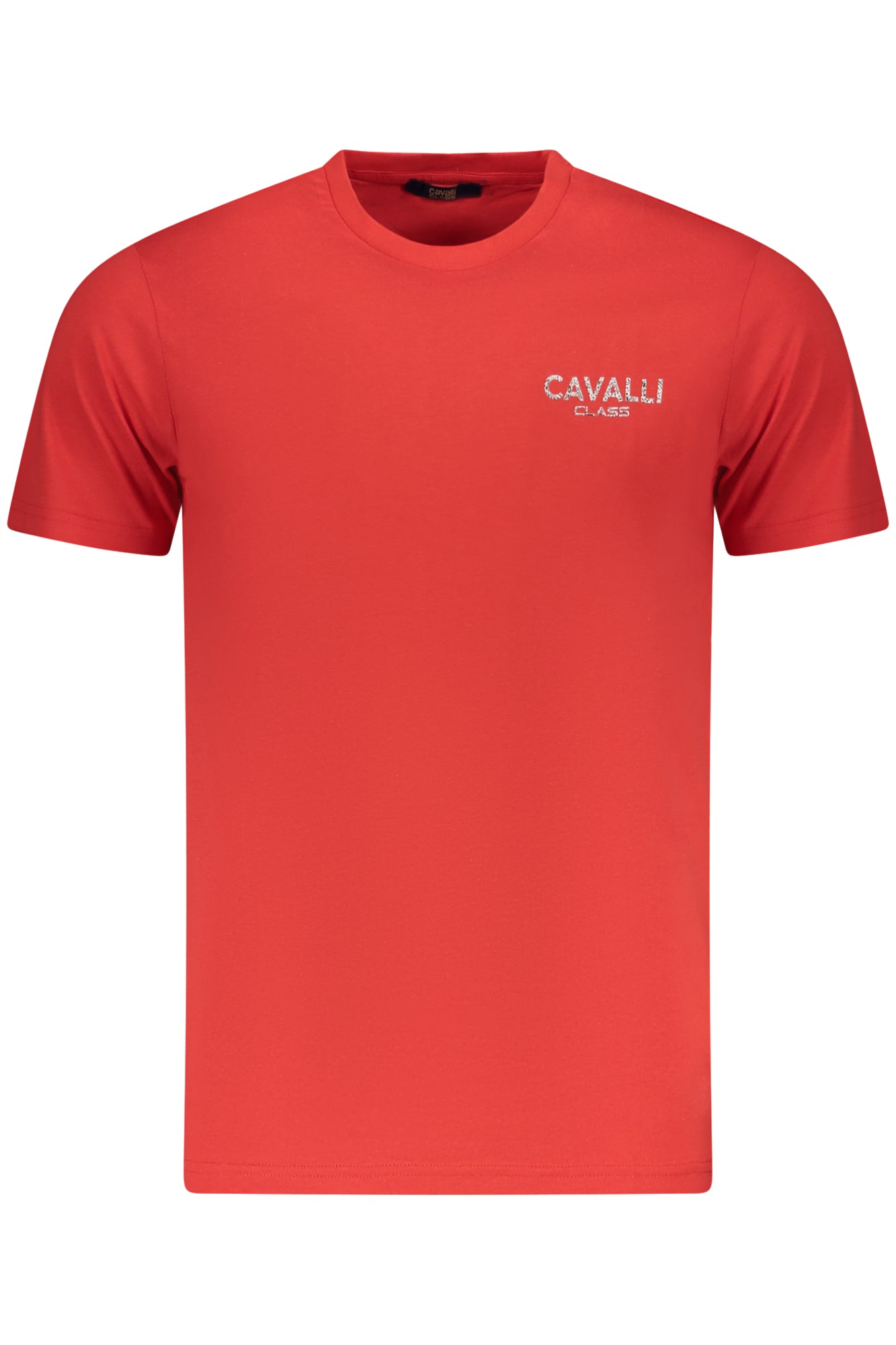 CAMISETA DE MANGA CORTA PARA HOMBRE CAVALLI CLASS, ROJA 