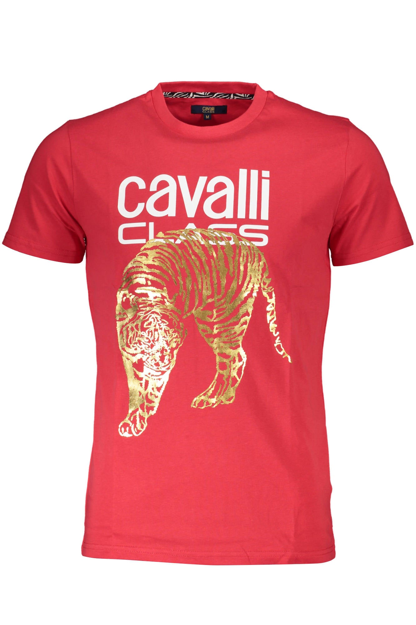 CAMISETA DE MANGA CORTA PARA HOMBRE CAVALLI CLASS, ROJA 
