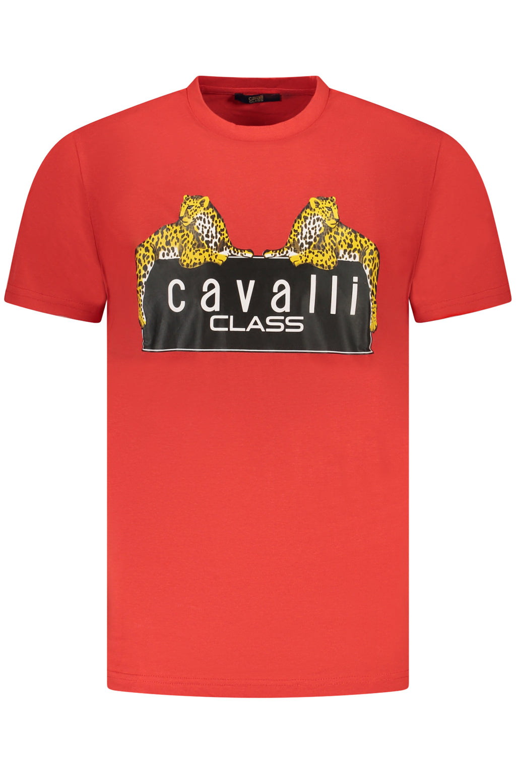 CAMISETA DE MANGA CORTA PARA HOMBRE CAVALLI CLASS, ROJA 