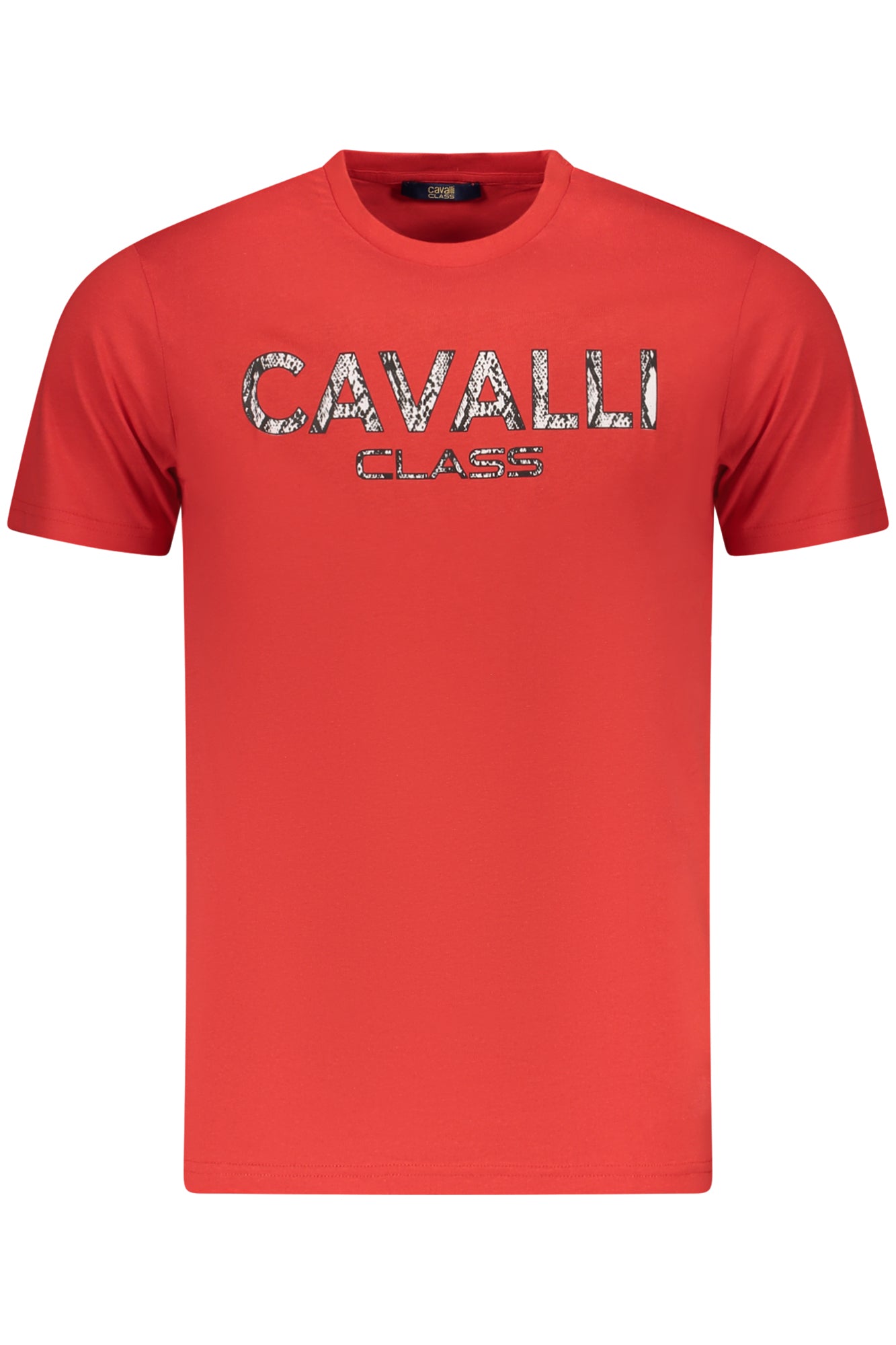 CAMISETA DE MANGA CORTA PARA HOMBRE CAVALLI CLASS, ROJA 