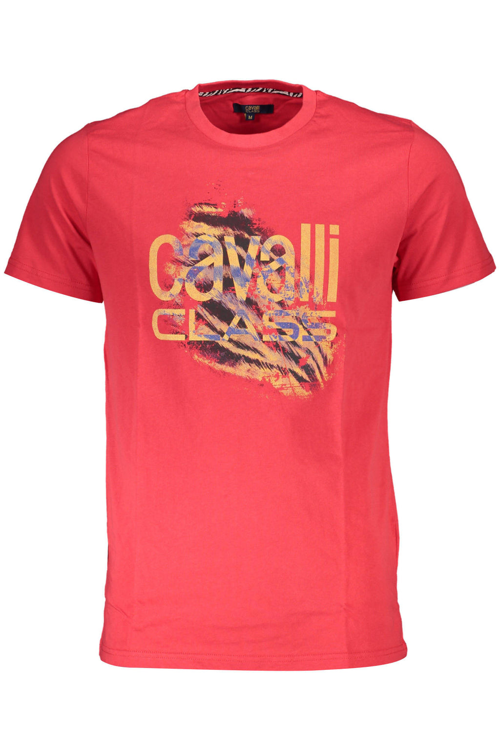 CAMISETA DE MANGA CORTA PARA HOMBRE CAVALLI CLASS, ROJA 