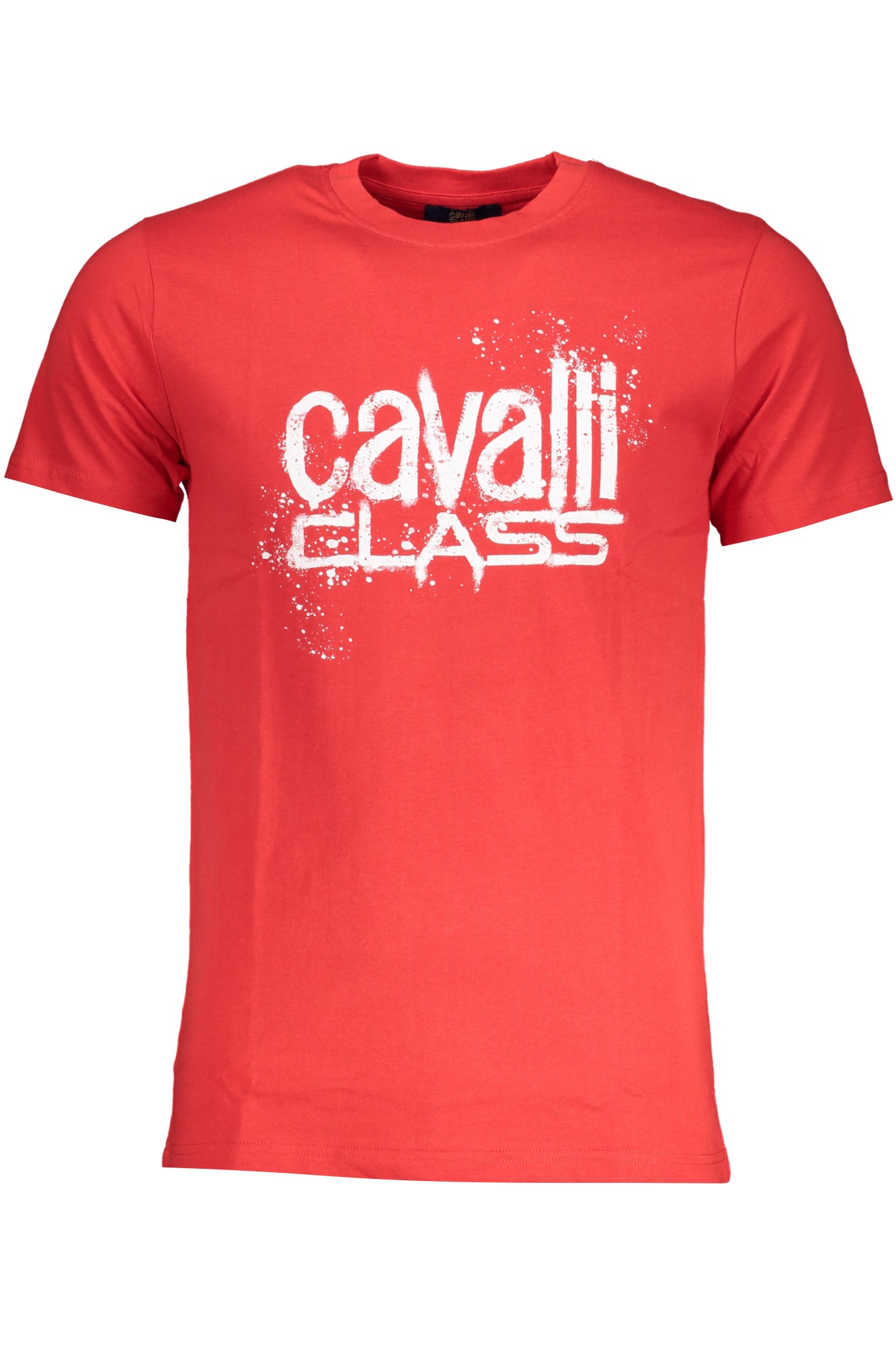 CAMISETA DE MANGA CORTA PARA HOMBRE CAVALLI CLASS, ROJA 