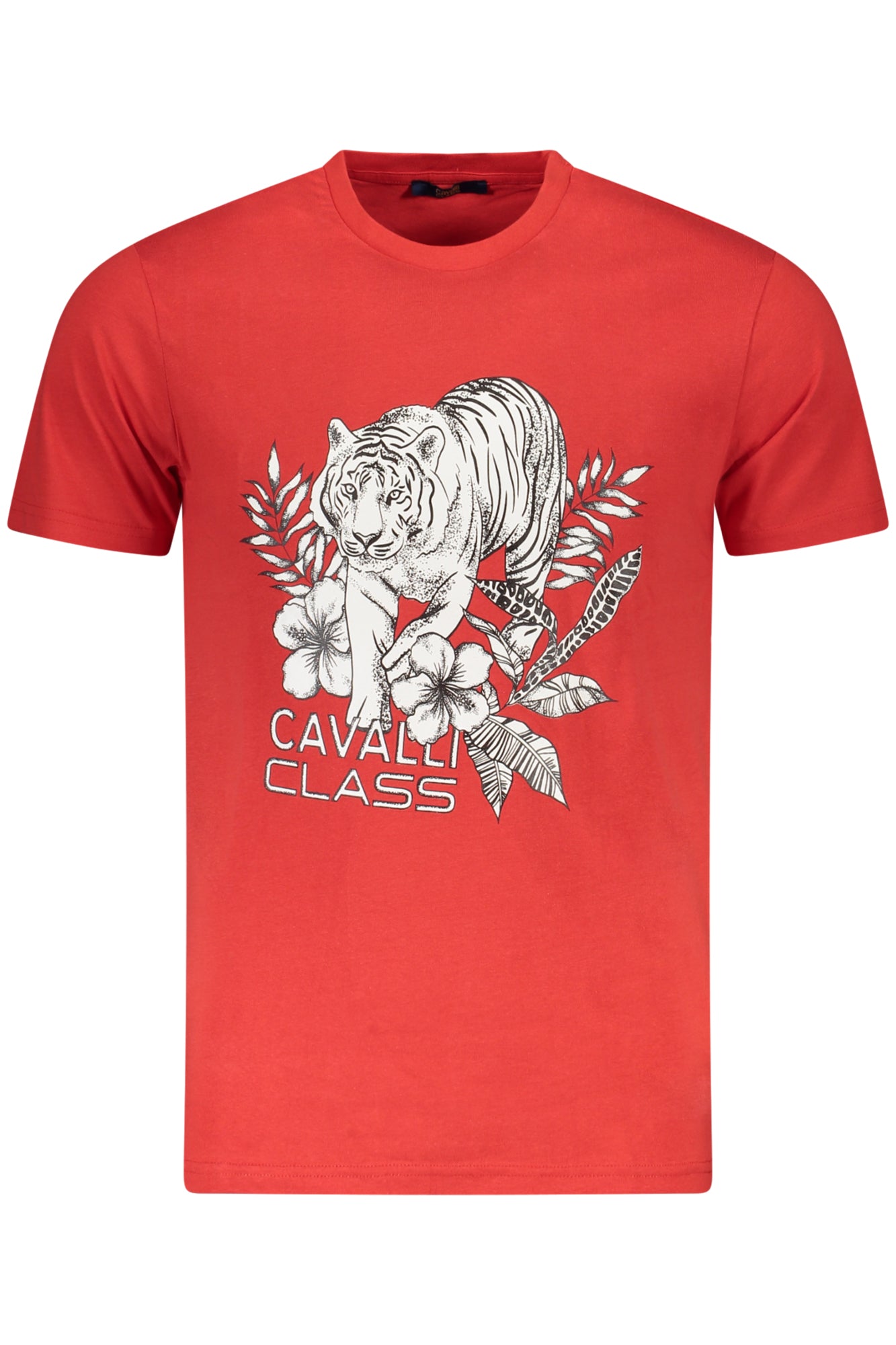 CAMISETA DE MANGA CORTA PARA HOMBRE CAVALLI CLASS, ROJA 