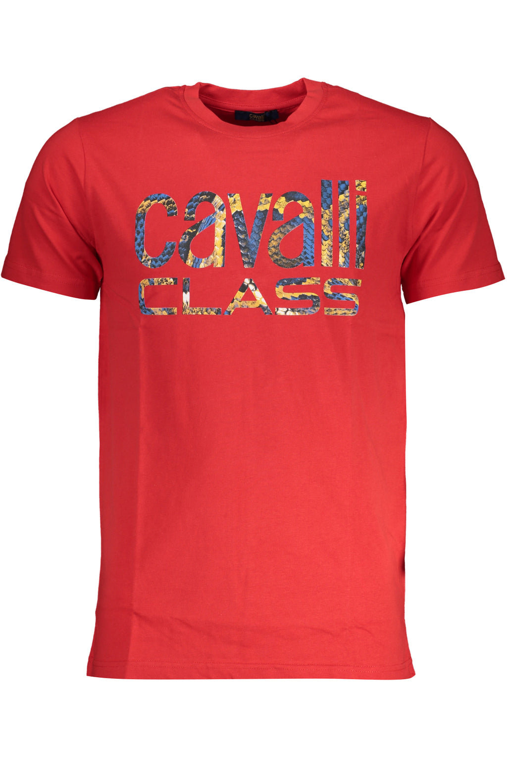 CAMISETA DE MANGA CORTA PARA HOMBRE CAVALLI CLASS, ROJA 
