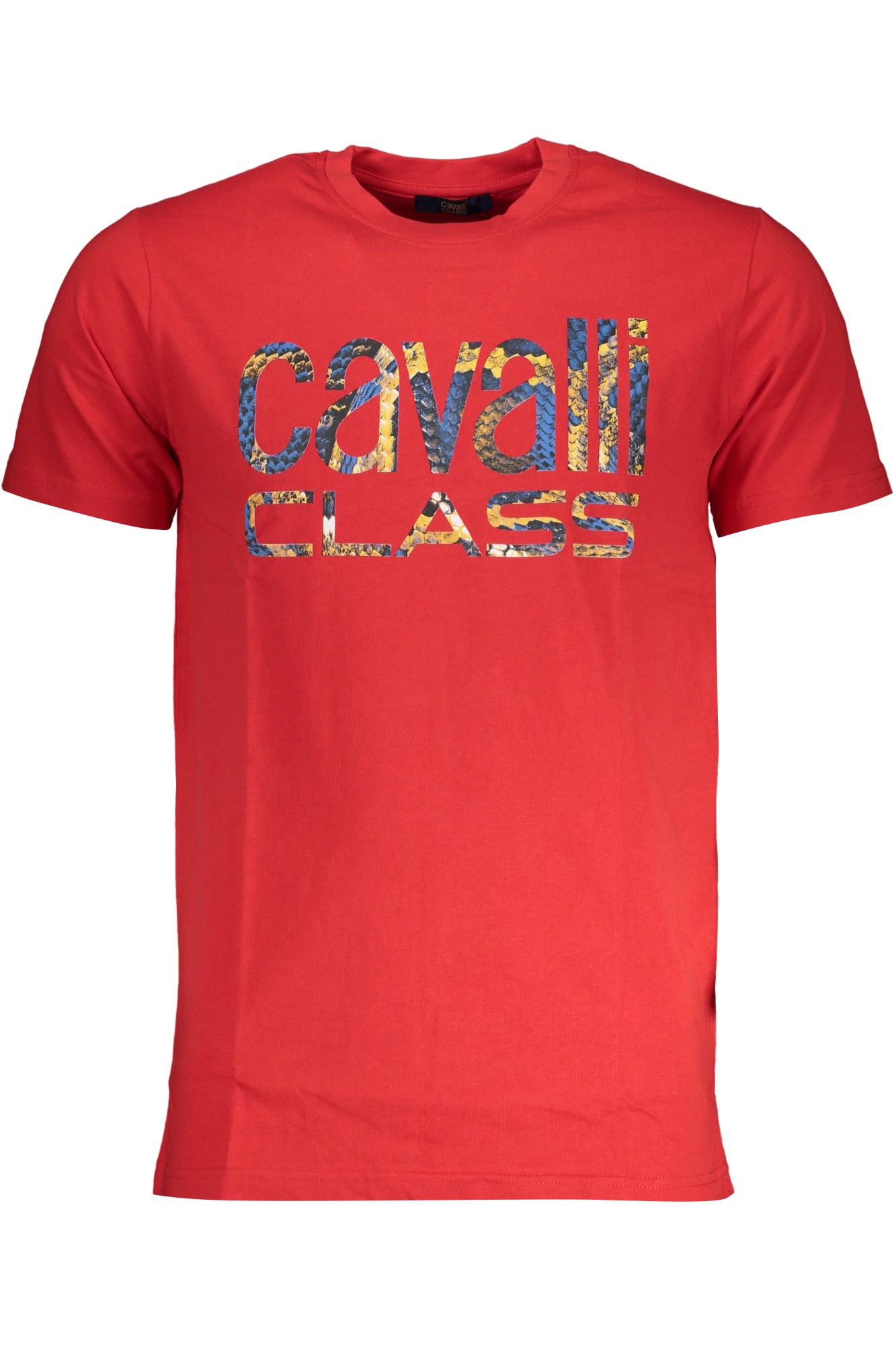 CAMISETA DE MANGA CORTA PARA HOMBRE CAVALLI CLASS, ROJA 