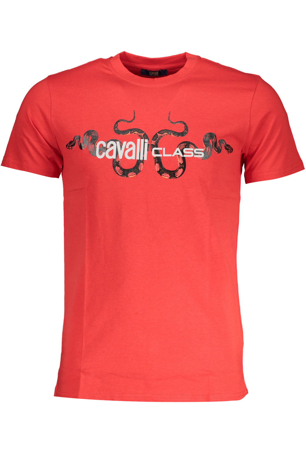 CAMISETA DE MANGA CORTA PARA HOMBRE CAVALLI CLASS, ROJA 