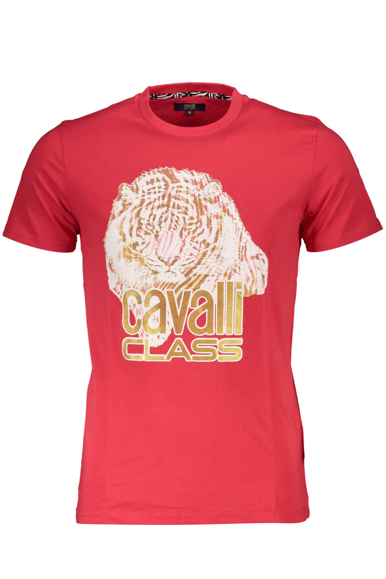 CAMISETA DE MANGA CORTA PARA HOMBRE CAVALLI CLASS, ROJA 