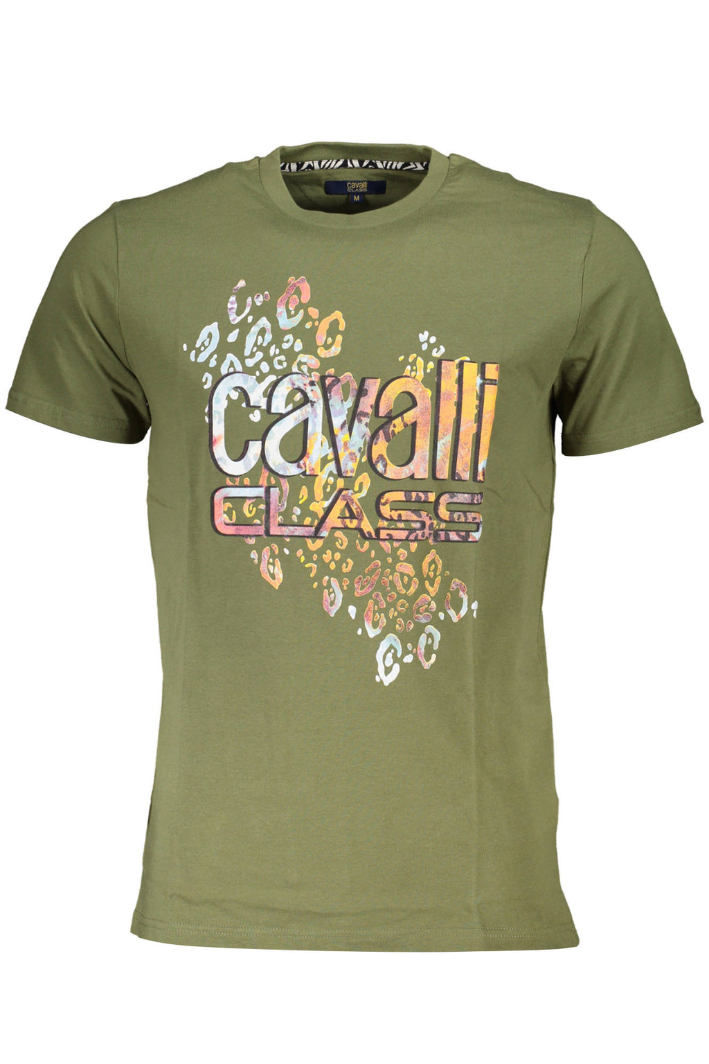 CAMISETA DE MANGA CORTA PARA HOMBRE CAVALLI CLASS VERDE 