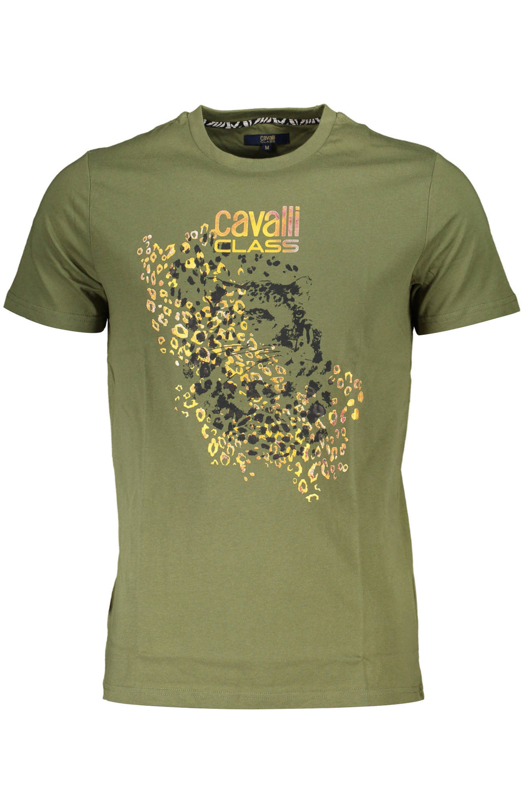 CAMISETA DE MANGA CORTA PARA HOMBRE CAVALLI CLASS VERDE 