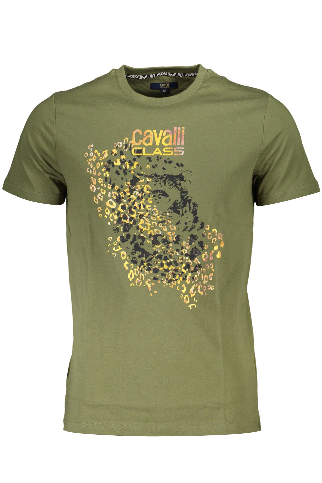 CAMISETA DE MANGA CORTA PARA HOMBRE CAVALLI CLASS VERDE 