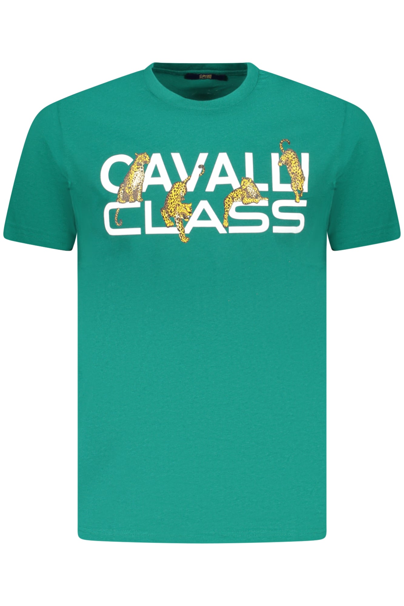CAMISETA DE MANGA CORTA PARA HOMBRE CAVALLI CLASS VERDE 