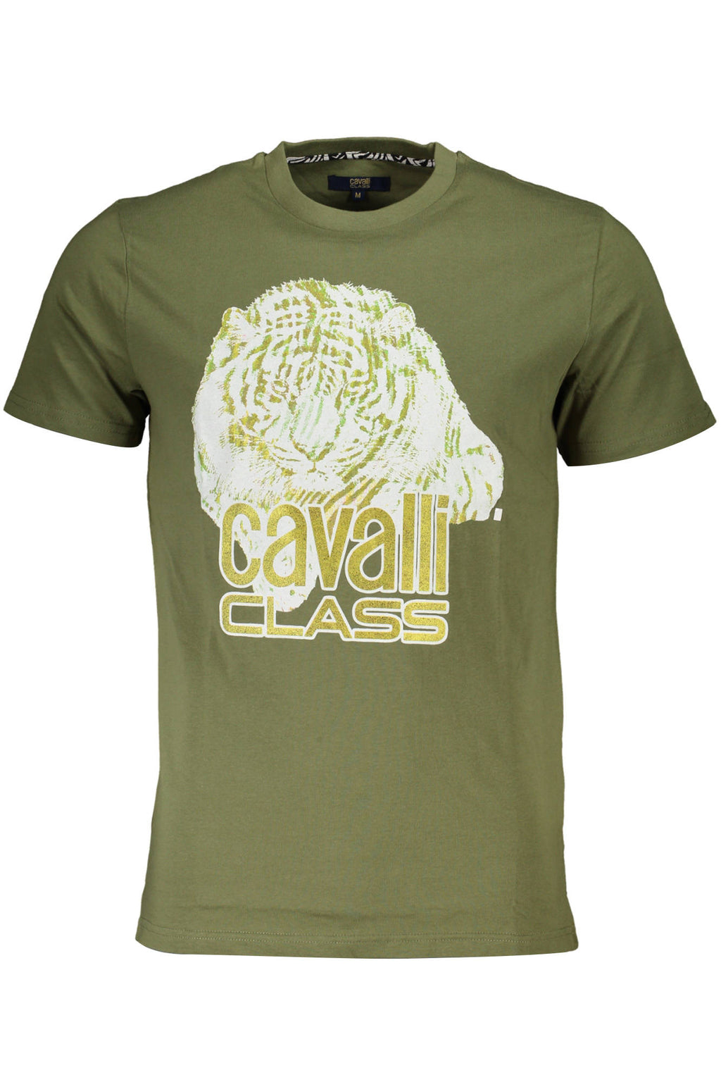 CAMISETA DE MANGA CORTA PARA HOMBRE CAVALLI CLASS VERDE 