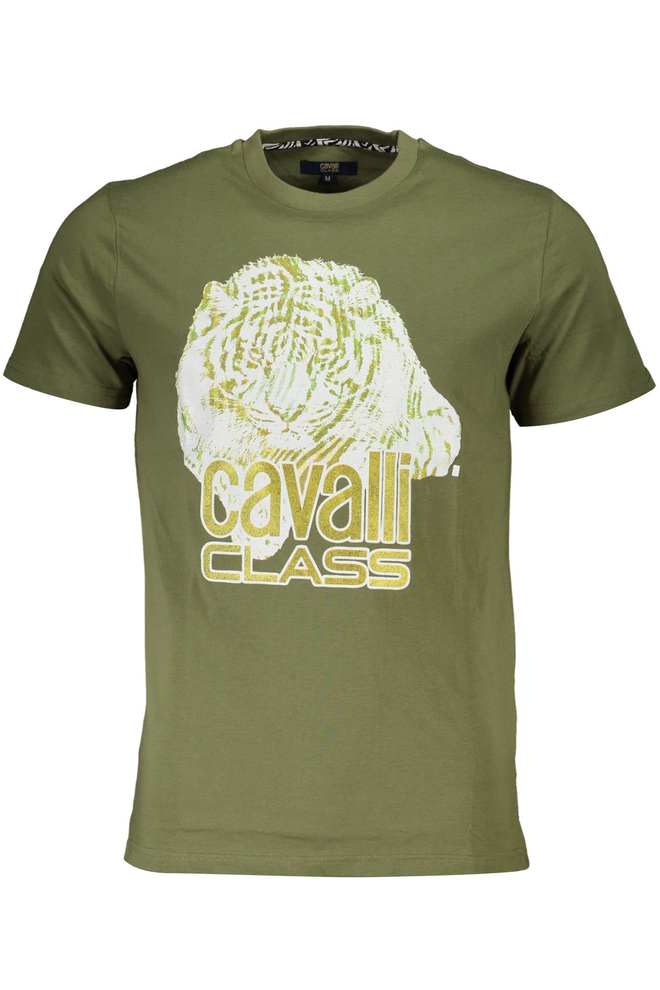 CAMISETA DE MANGA CORTA PARA HOMBRE CAVALLI CLASS VERDE 