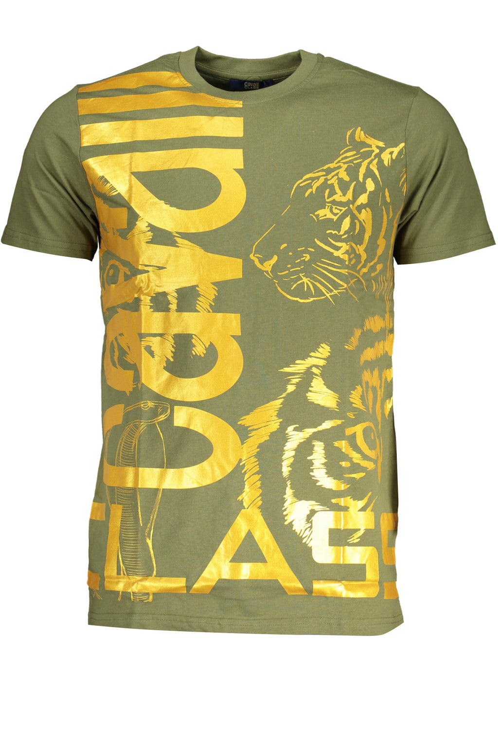CAMISETA DE MANGA CORTA PARA HOMBRE CAVALLI CLASS VERDE 