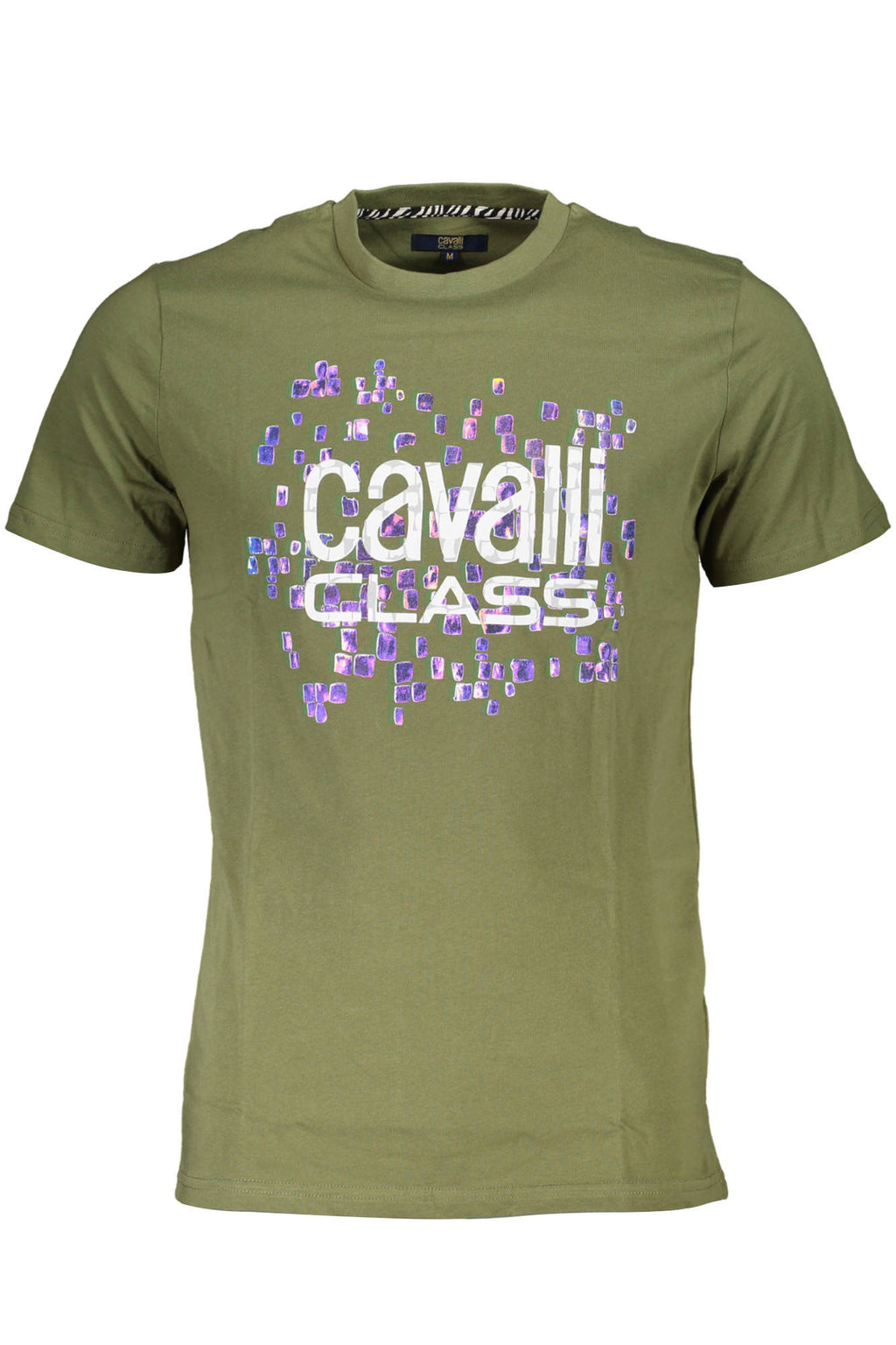 CAMISETA DE MANGA CORTA PARA HOMBRE CAVALLI CLASS VERDE 