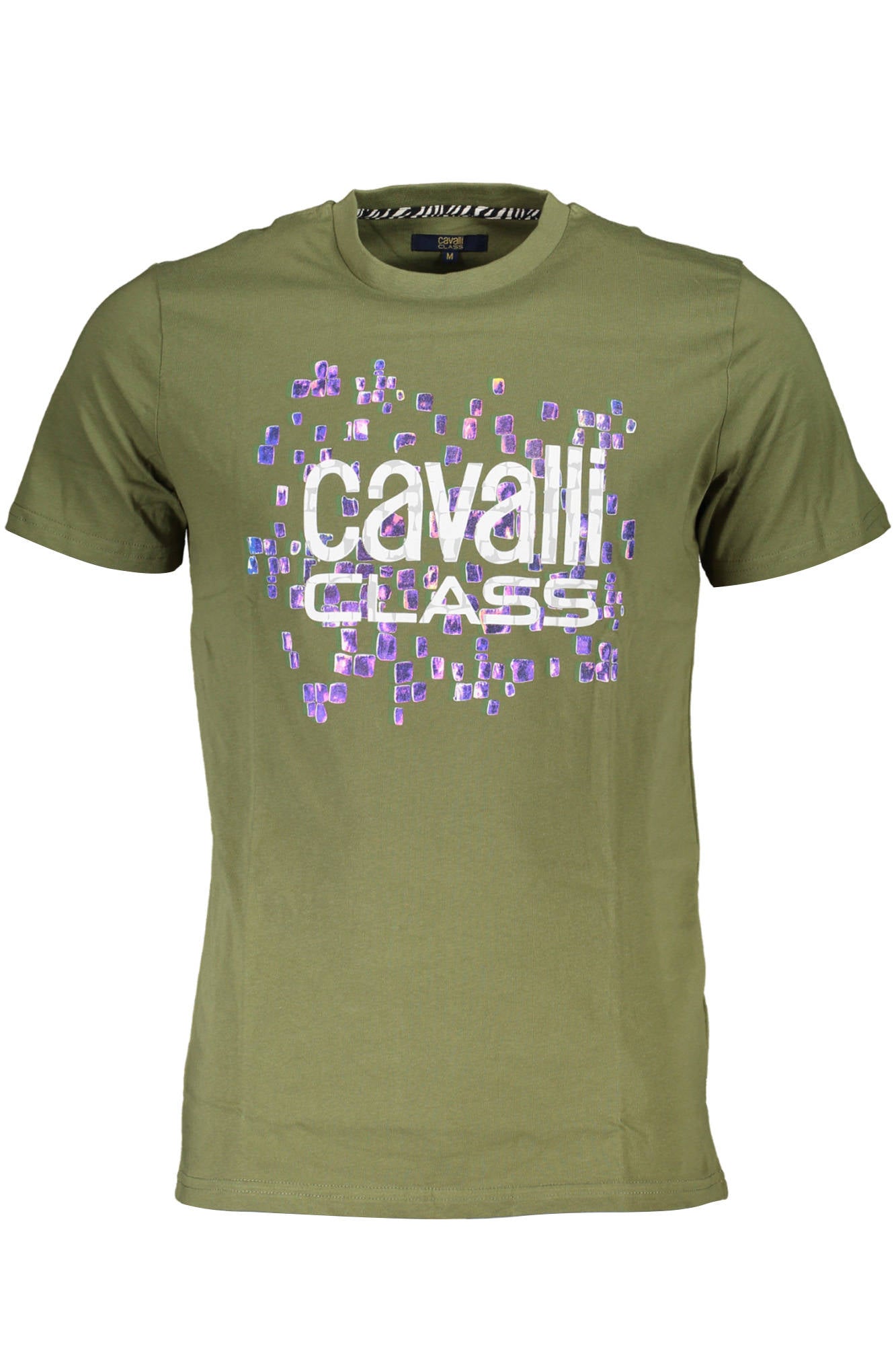CAMISETA DE MANGA CORTA PARA HOMBRE CAVALLI CLASS VERDE 