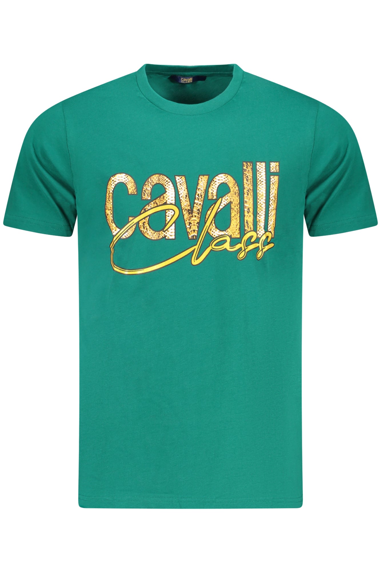 CAMISETA DE MANGA CORTA PARA HOMBRE CAVALLI CLASS VERDE 