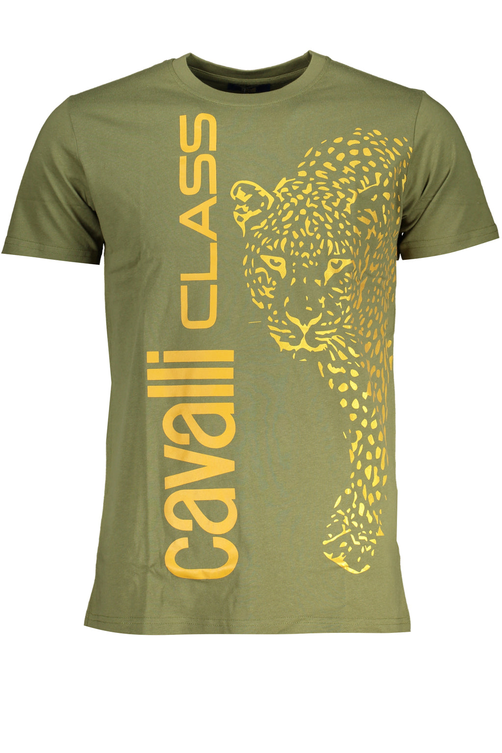 CAMISETA DE MANGA CORTA PARA HOMBRE CAVALLI CLASS VERDE 