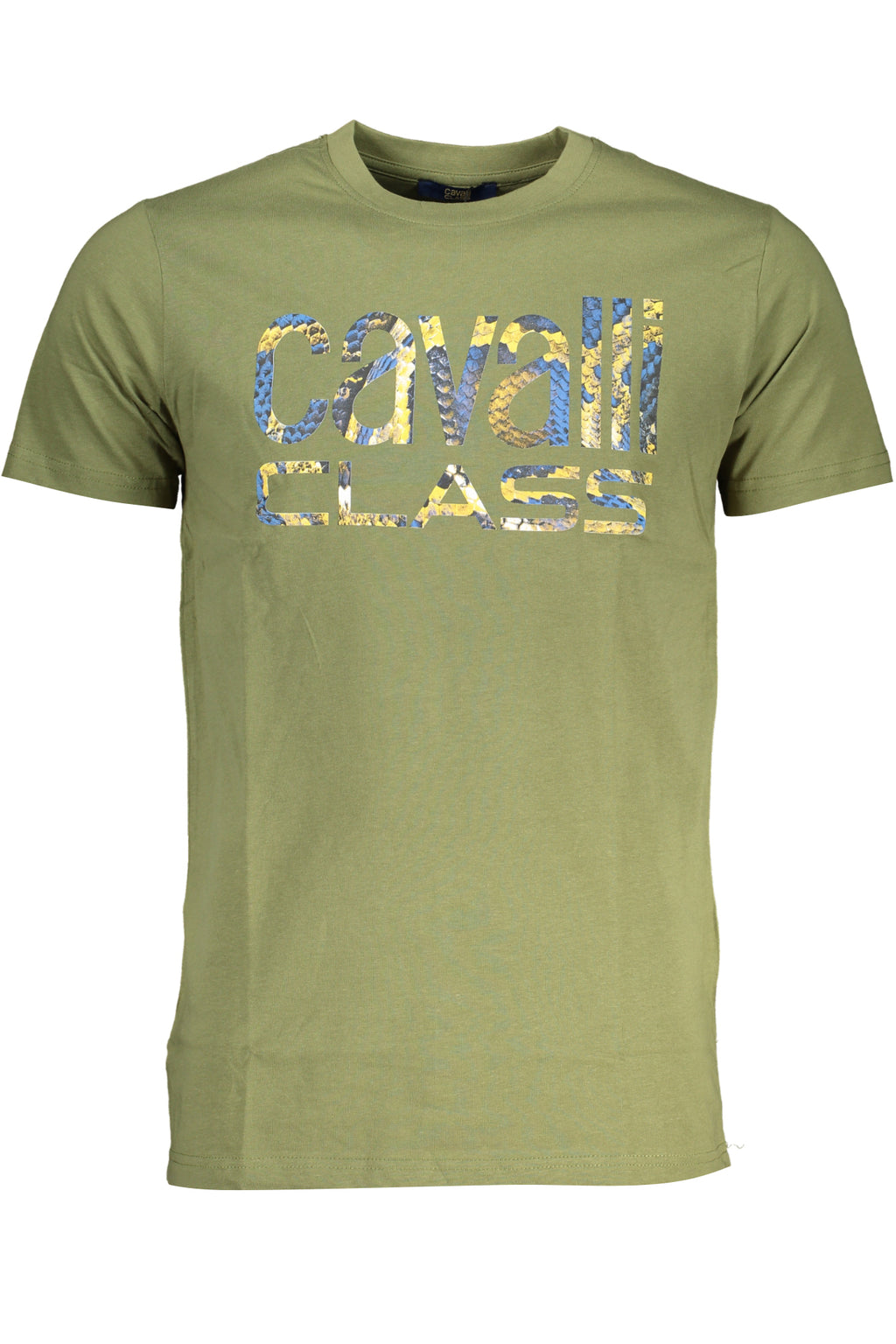 CAMISETA DE MANGA CORTA PARA HOMBRE CAVALLI CLASS VERDE 