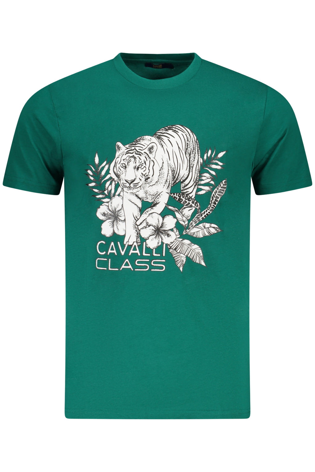 CAMISETA DE MANGA CORTA PARA HOMBRE CAVALLI CLASS VERDE 