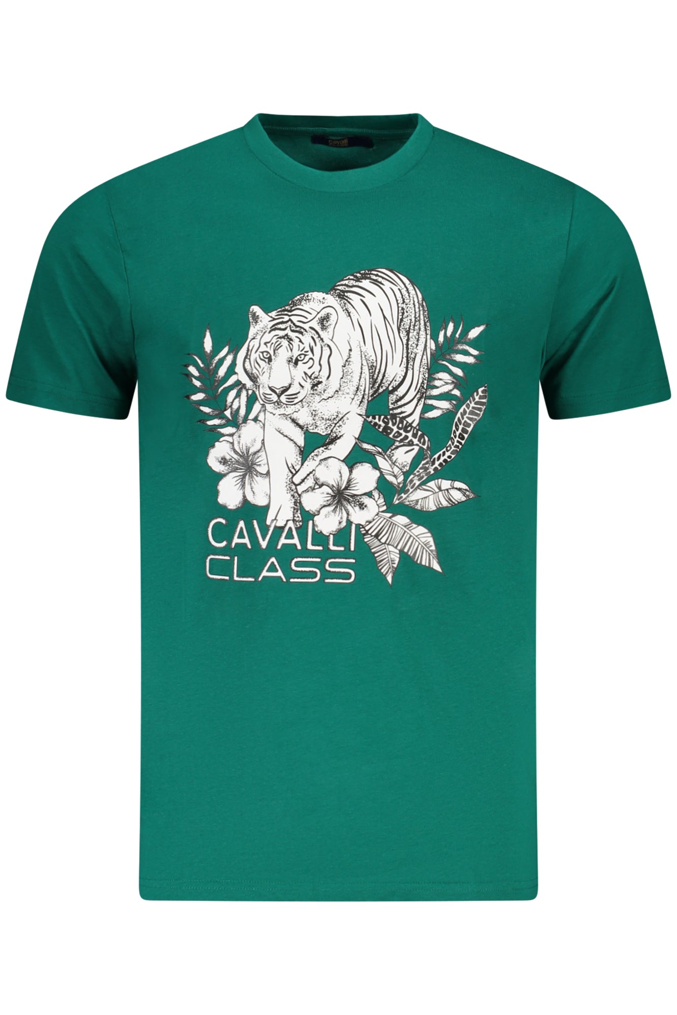 CAMISETA DE MANGA CORTA PARA HOMBRE CAVALLI CLASS VERDE 