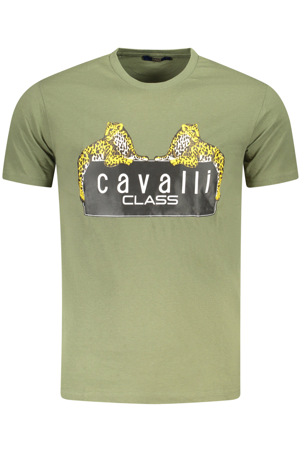 CAMISETA DE MANGA CORTA PARA HOMBRE CAVALLI CLASS VERDE 