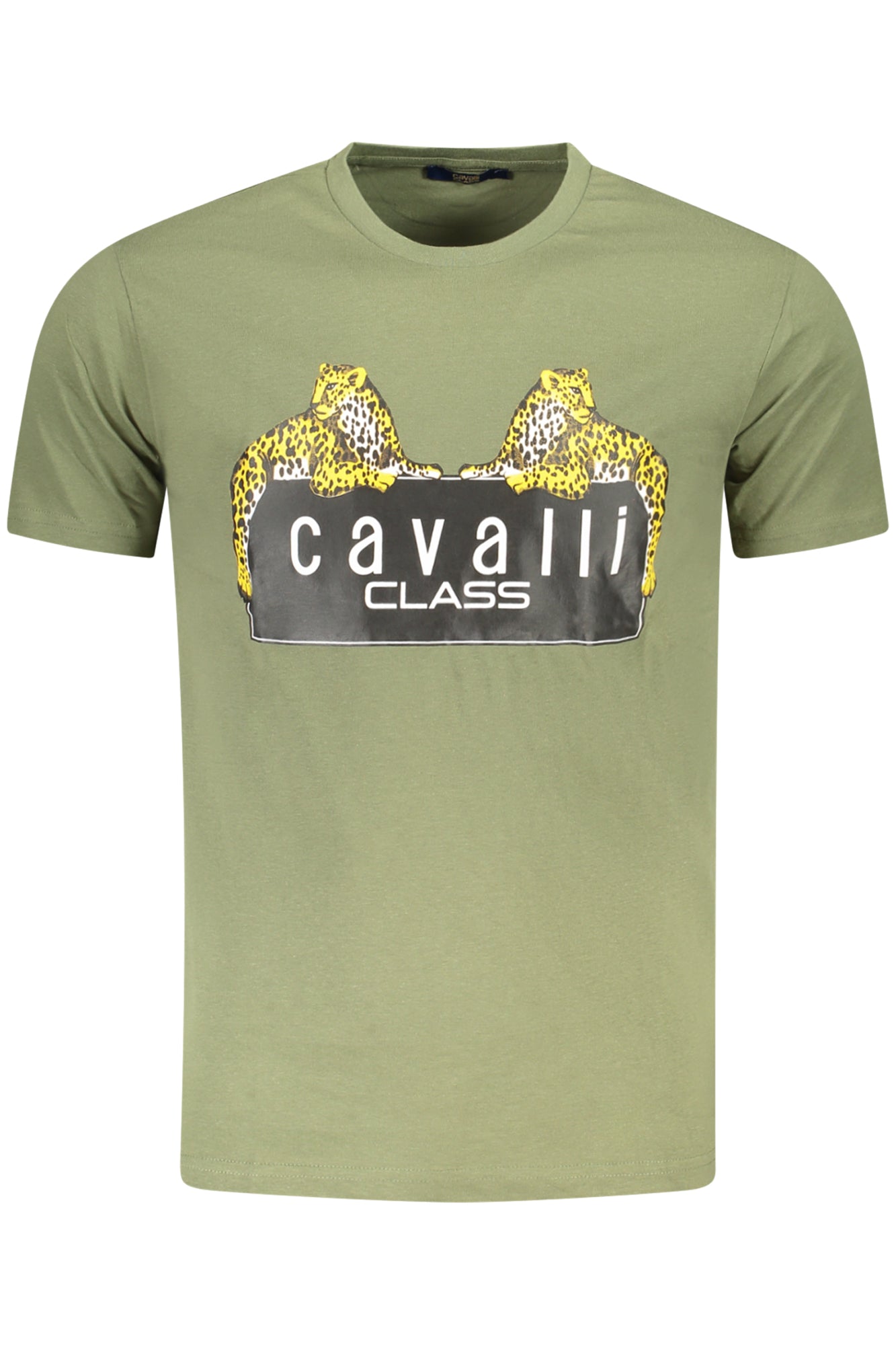 CAMISETA DE MANGA CORTA PARA HOMBRE CAVALLI CLASS VERDE 