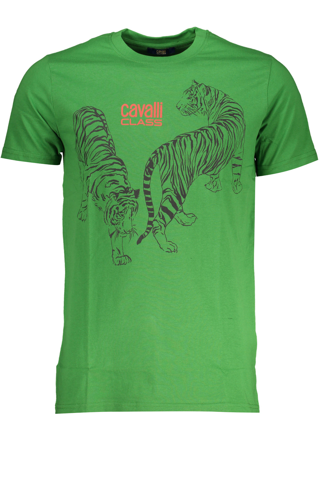 CAMISETA DE MANGA CORTA PARA HOMBRE CAVALLI CLASS VERDE 